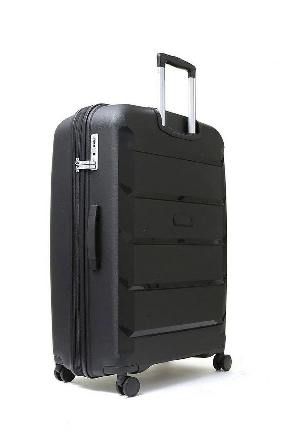 Luggage | Tulum 3 Pc Set 8 Wheel Hardshell Expandable Suitcases | Rock