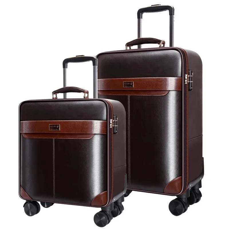 Luxury Business Luggage Set Travel Trolley Suitcase for Women and Men