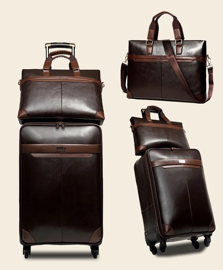 Luxury Business Luggage Set Travel Trolley Suitcase for Women and Men