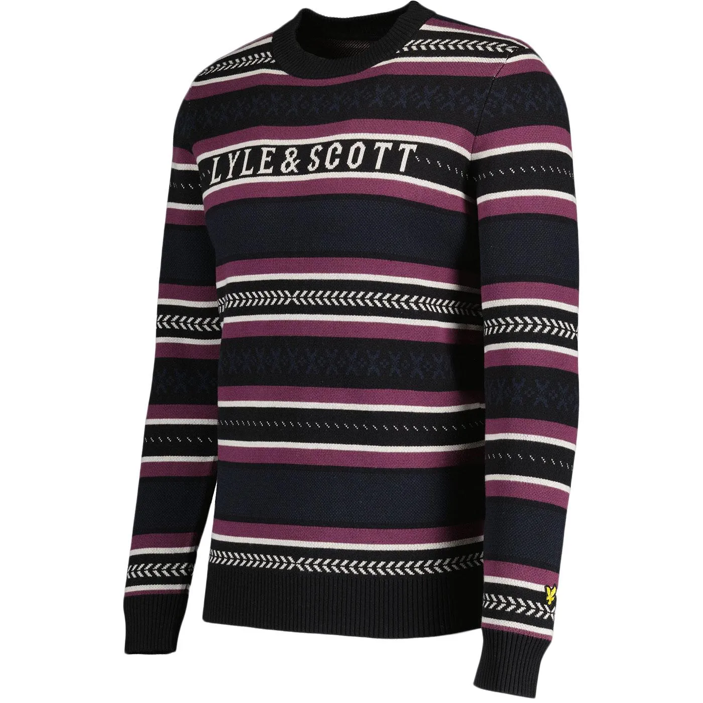 Lyle & Scott Archive Glen Fair Isle Knit Jumper JB