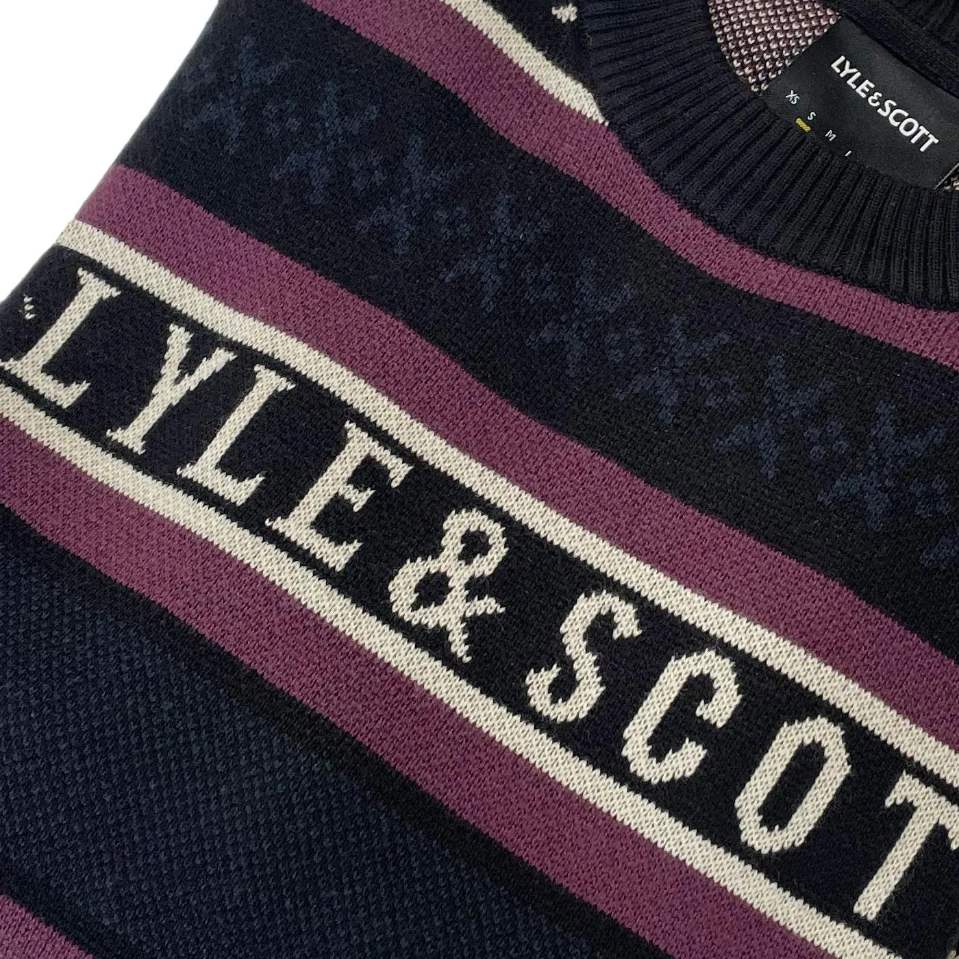 Lyle & Scott Archive Glen Fair Isle Knit Jumper JB