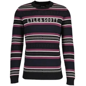 Lyle & Scott Archive Glen Fair Isle Knit Jumper JB