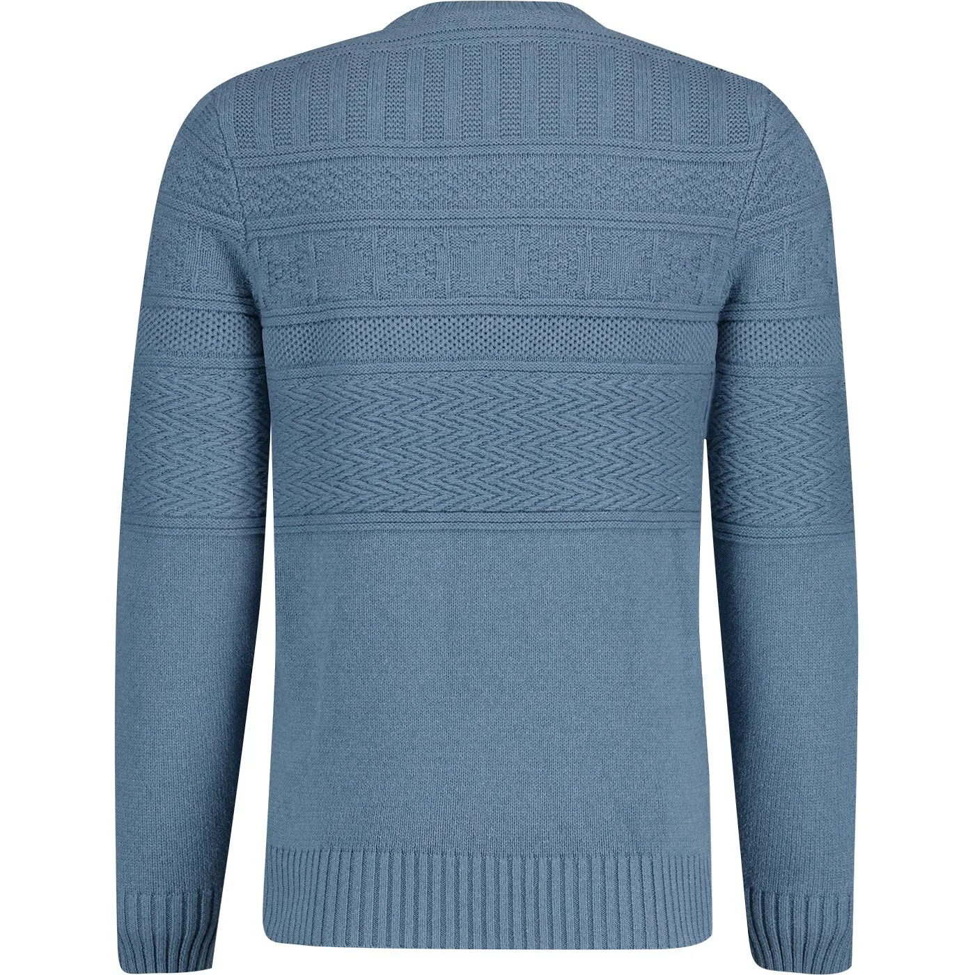 Lyle & Scott Guernsey Crew Neck Jumper Blue