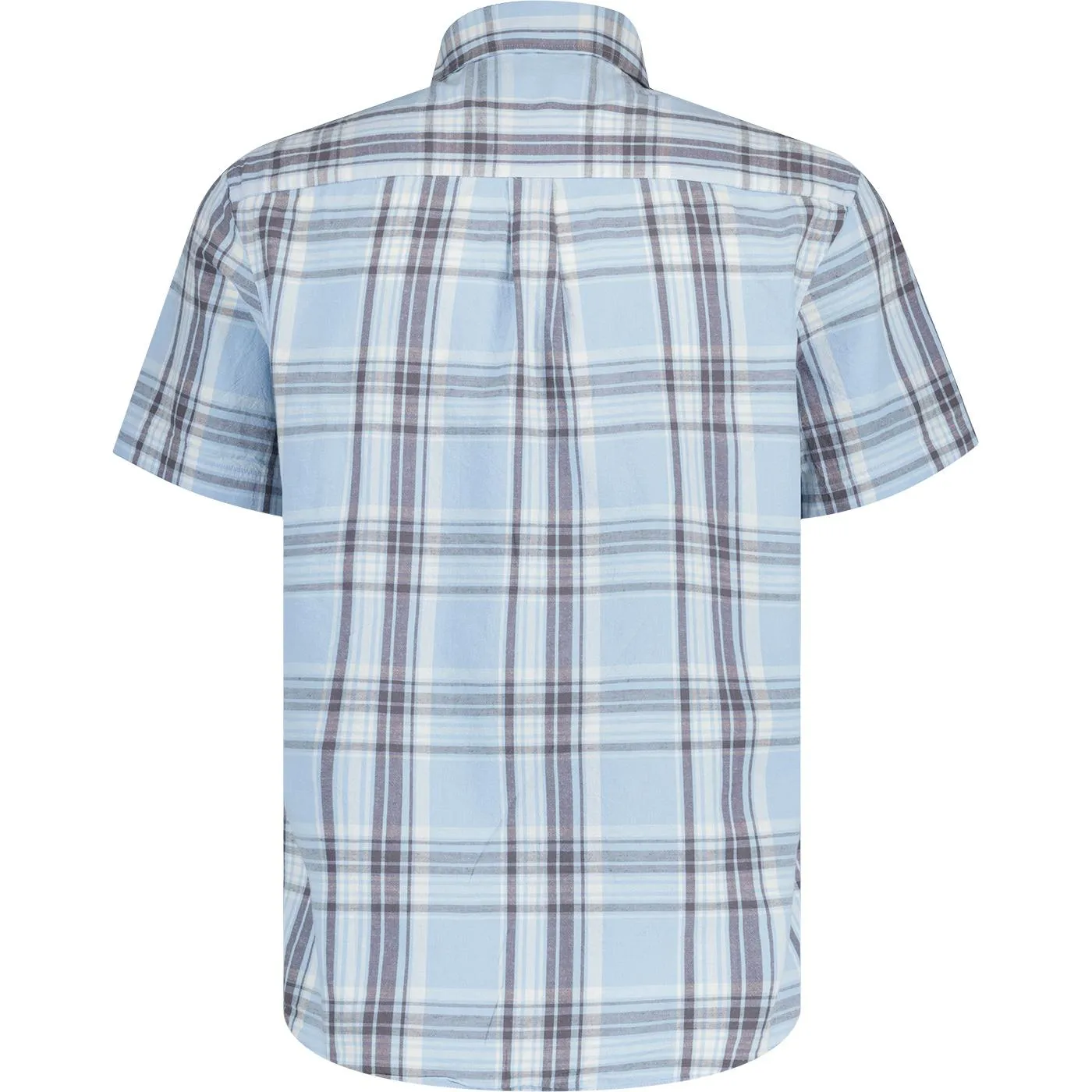 Lyle & Scott Linen Blend Retro Check Shirt (Blue)