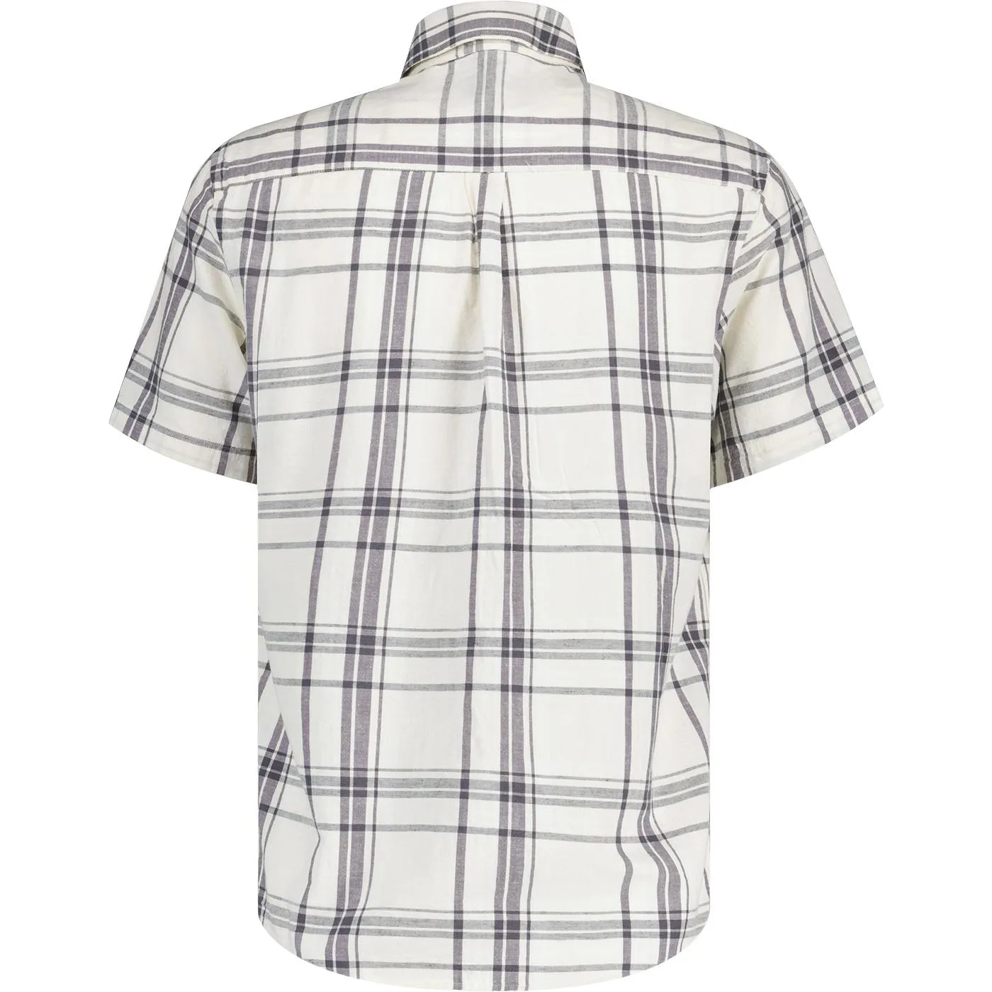 Lyle & Scott Linen Blend Retro Check Shirt (Chalk)