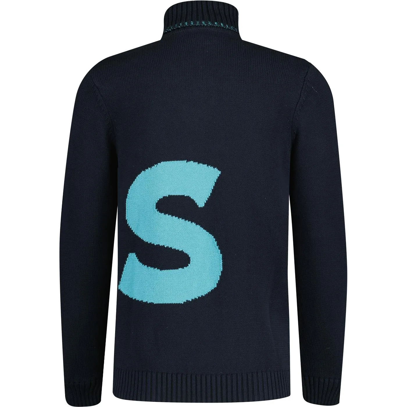 Lyle & Scott Men's LS Retro Roll Neck Jumper Navy