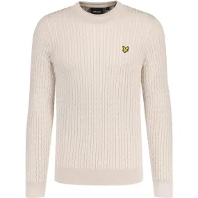 Lyle & Scott Men's Retro Cable Crew Neck Jumper C