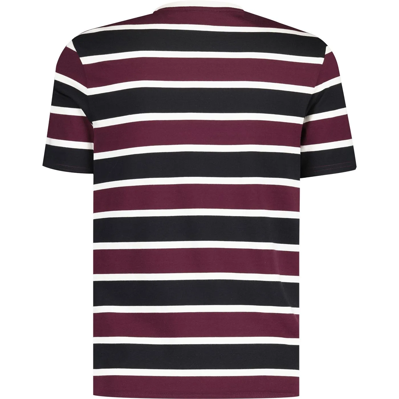 Lyle & Scott Men's Retro Stripe T-shirt (Burgundy)