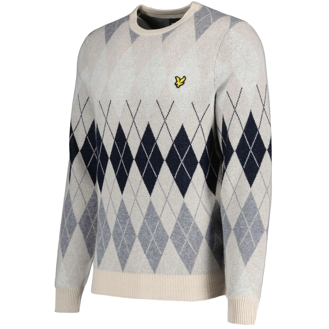 LYLE & SCOTT Mod British Argyle Crew Neck Jumper C