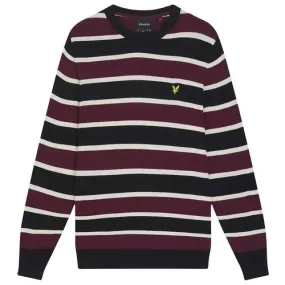 Lyle & Scott Relaxed Striped Crew Neck Jumper B