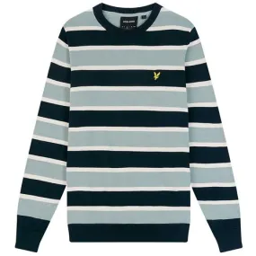 Lyle & Scott Relaxed Striped Crew Neck Jumper SB