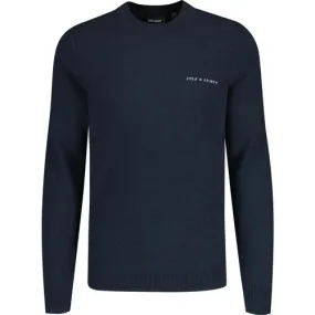 Lyle & Scott Retro Boucle Crew Neck Jumper Navy