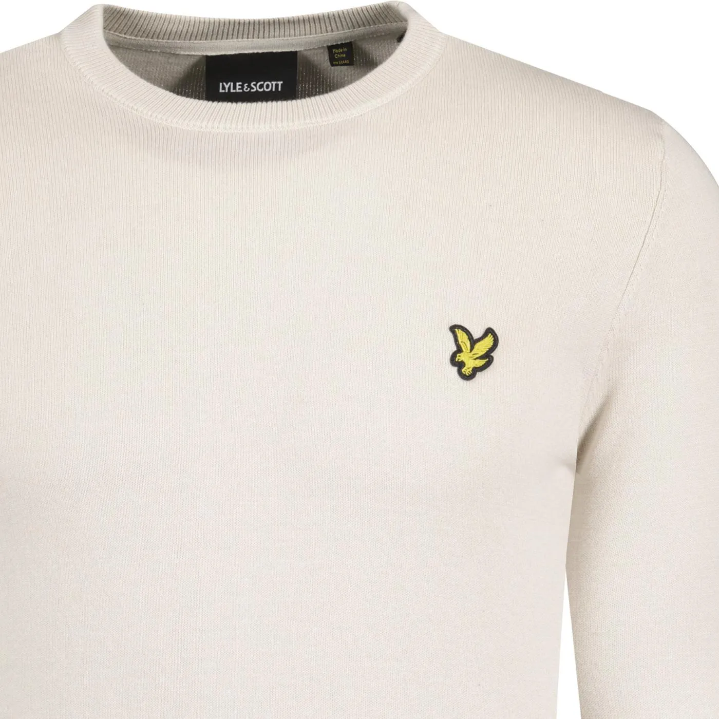 Lyle & Scott Retro Crew Neck Cotton Jumper Cove