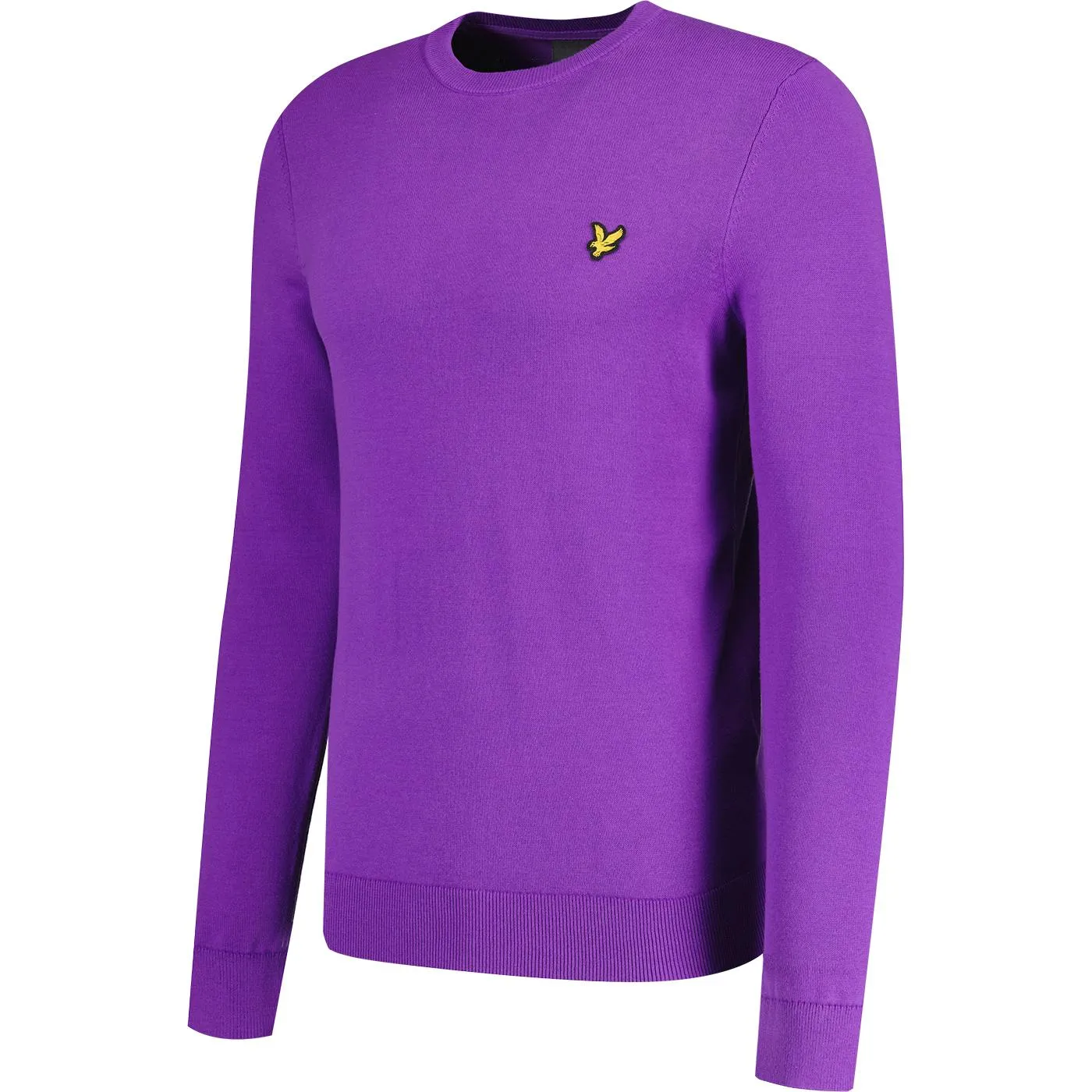 Lyle & Scott Retro Crew Neck Jumper Card Purple