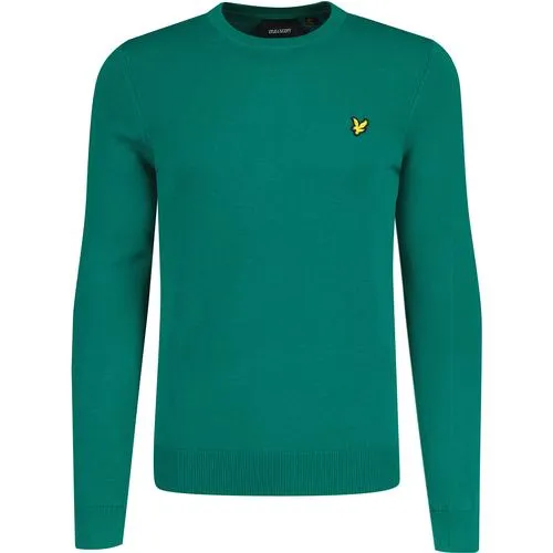 Lyle & Scott Retro Crew Neck Jumper Court Green