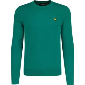 Lyle & Scott Retro Crew Neck Jumper Court Green