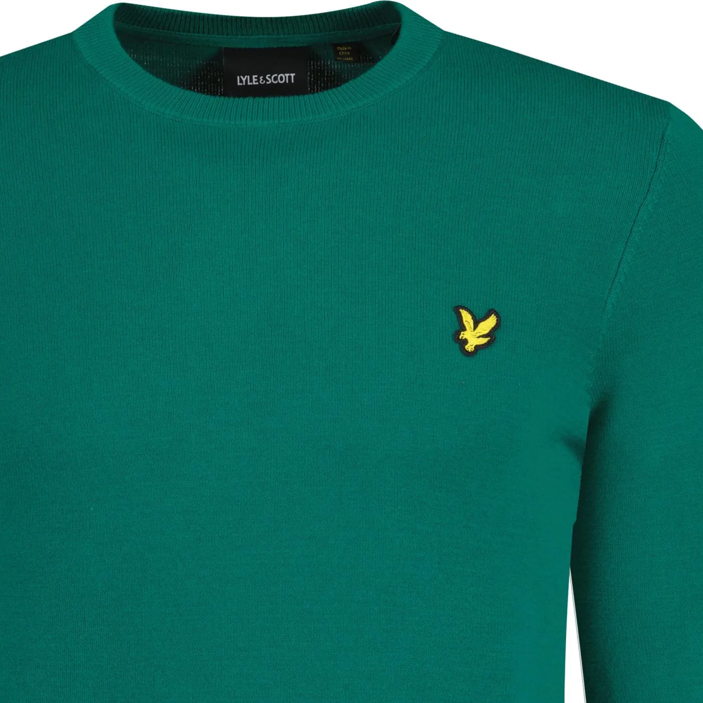 Lyle & Scott Retro Crew Neck Jumper Court Green