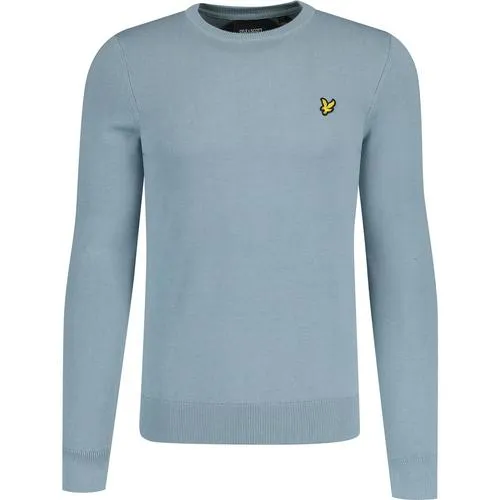 Lyle & Scott Retro Crew Neck Jumper Slate Blue