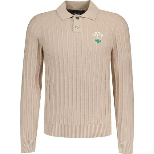 Lyle & Scott Retro Micro Cable Rugby Jumper (C)