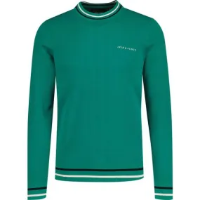 Lyle & Scott Retro Mod Tipped Crew Jumper (Green)