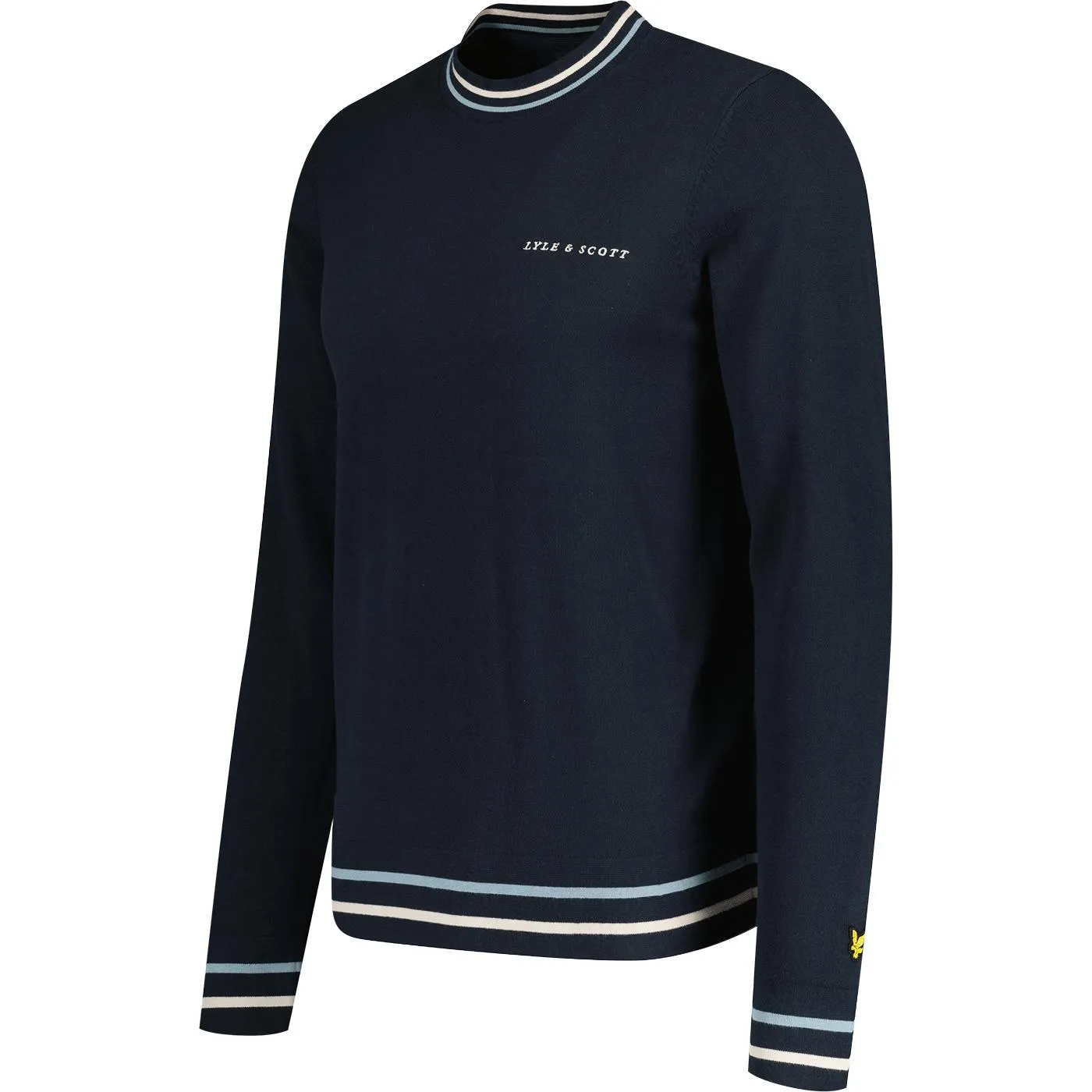 Lyle & Scott Retro Mod Tipped Crew Jumper (Navy)