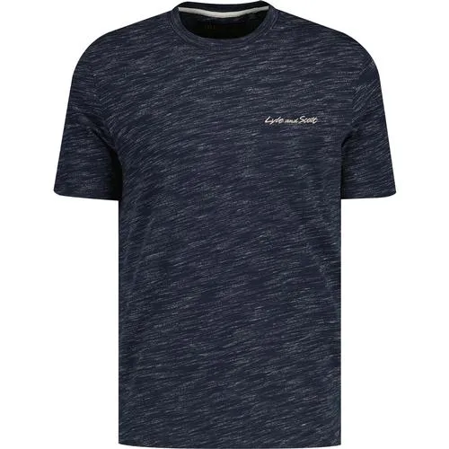 Lyle & Scott Retro Space Dyed Tee Dark Navy