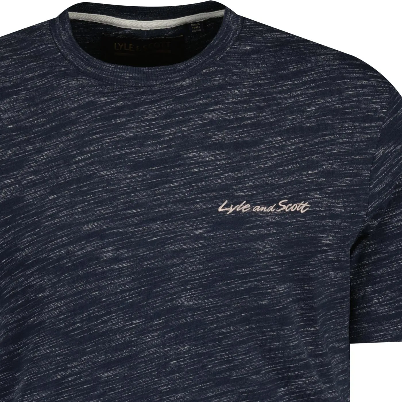 Lyle & Scott Retro Space Dyed Tee Dark Navy