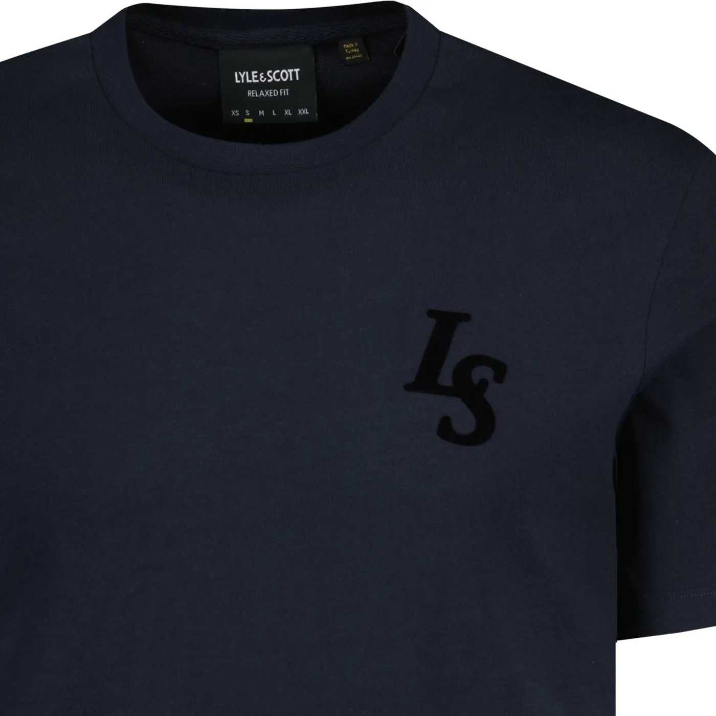 Lyle & Scott Retro Varsity Club Emblem Tee (Navy)