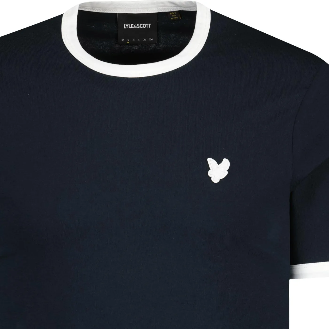 Lyle & Scott Tonal Retro Ringer T-shirt Dark Navy