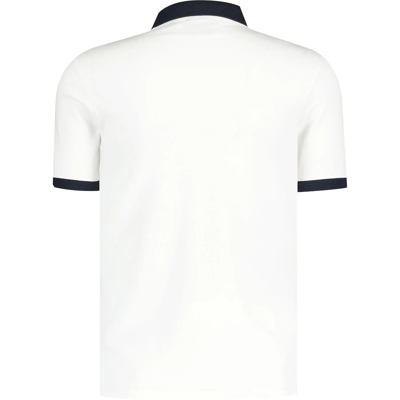 Lyle & Scott Tonal Ringer Pique Polo Shirt (White)