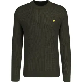 Lyle & Scott Vintage Grid Knit Crew Neck Jumper MM