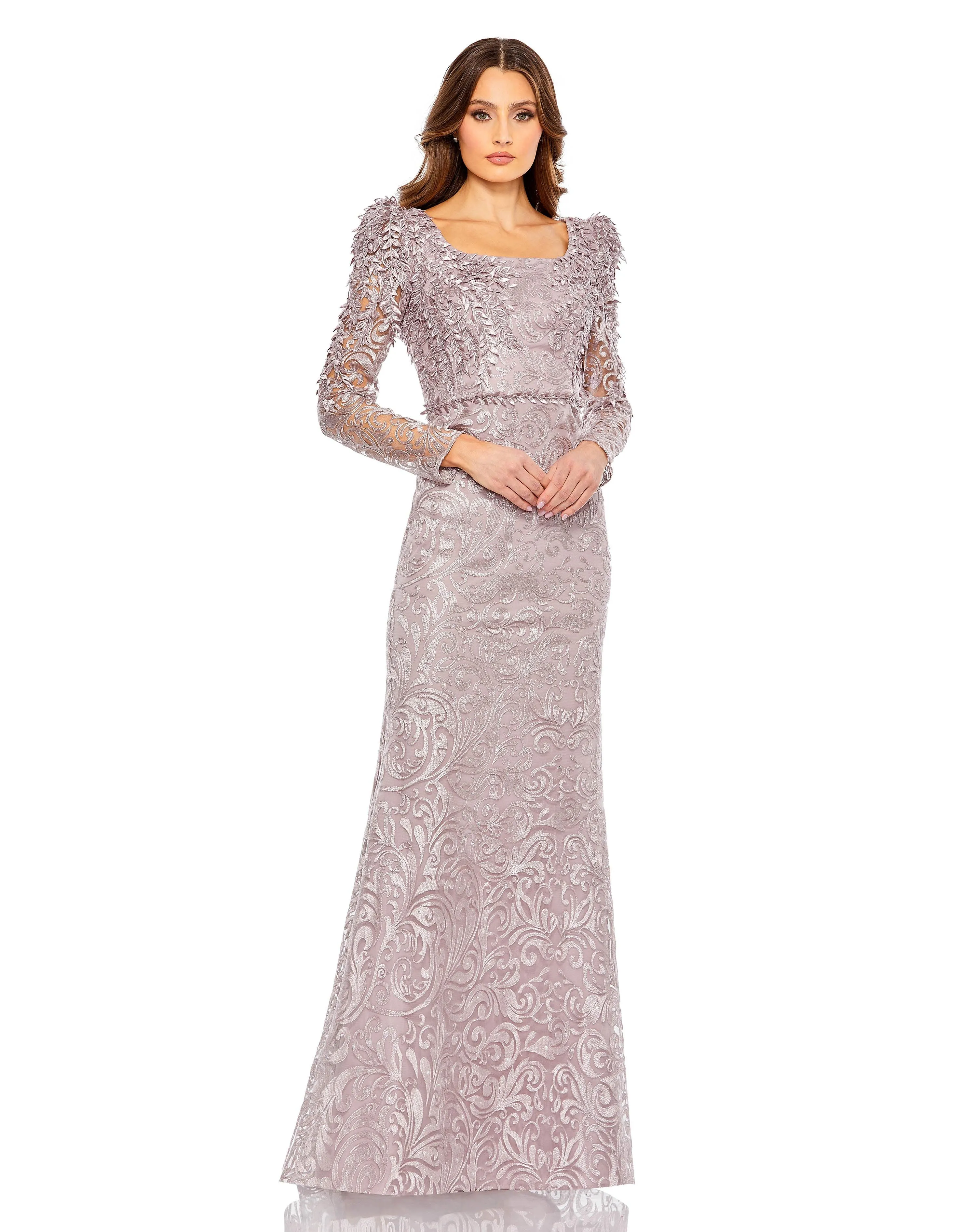 Mac Duggal 11187 Long Sleeve Formal Dress