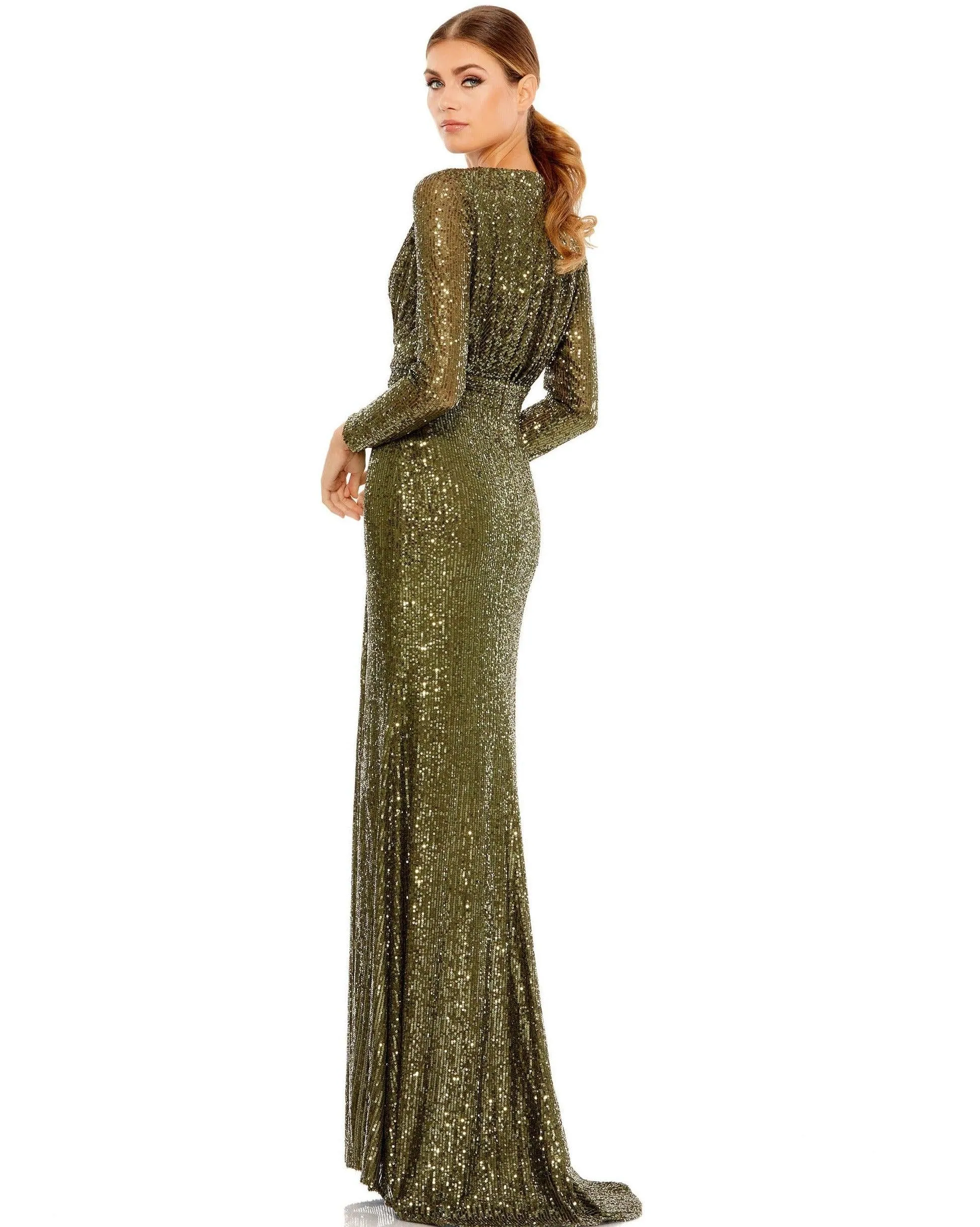 Mac Duggal 26490 Prom Long Sleeve Formal Dress