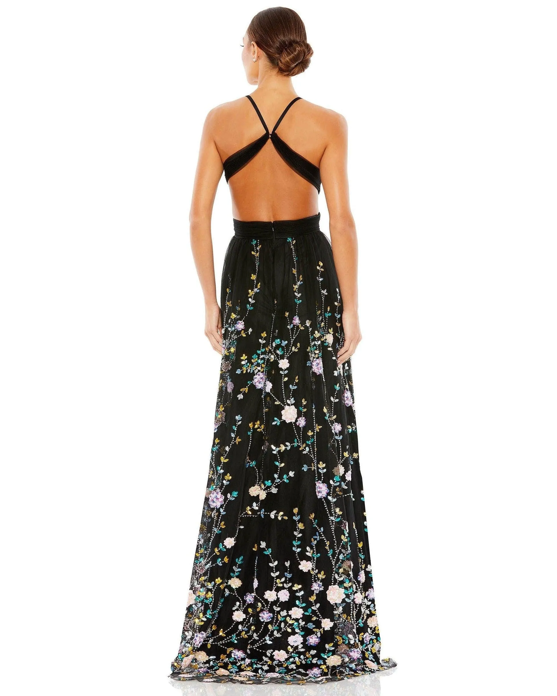 Mac Duggal 67976 Black/Multi 10 Sale