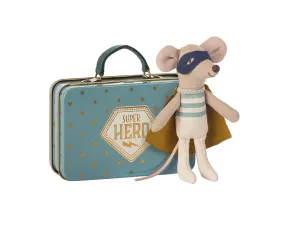 Maileg Superhero Mouse In Suitcase