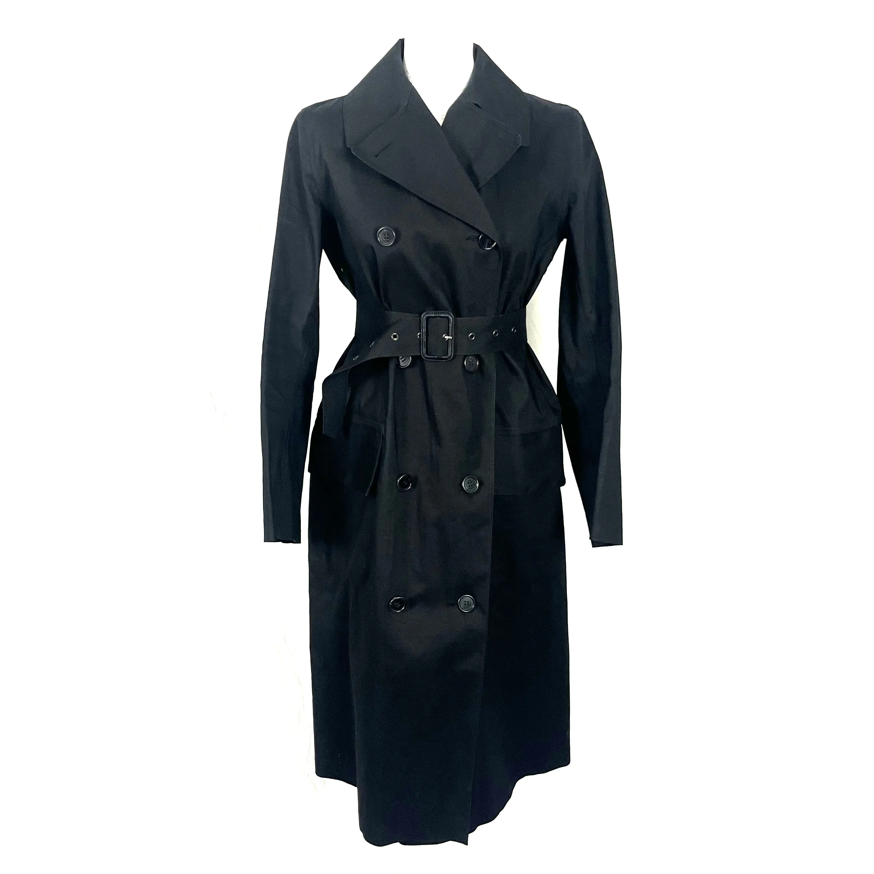 Margaret Howell x Mackintosh Black Bonded Cotton Coat XXS/XS