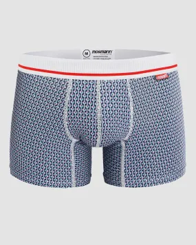 MENS BAMBOO TRUNK  - BLUE GEO