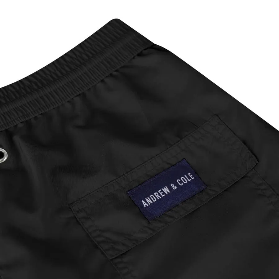 Men's Black Swim Trunk Shorts