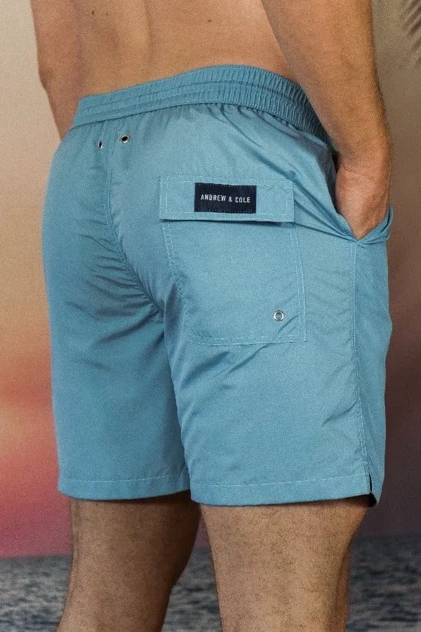 Men's Petrol Blue Swim Trunk Shorts