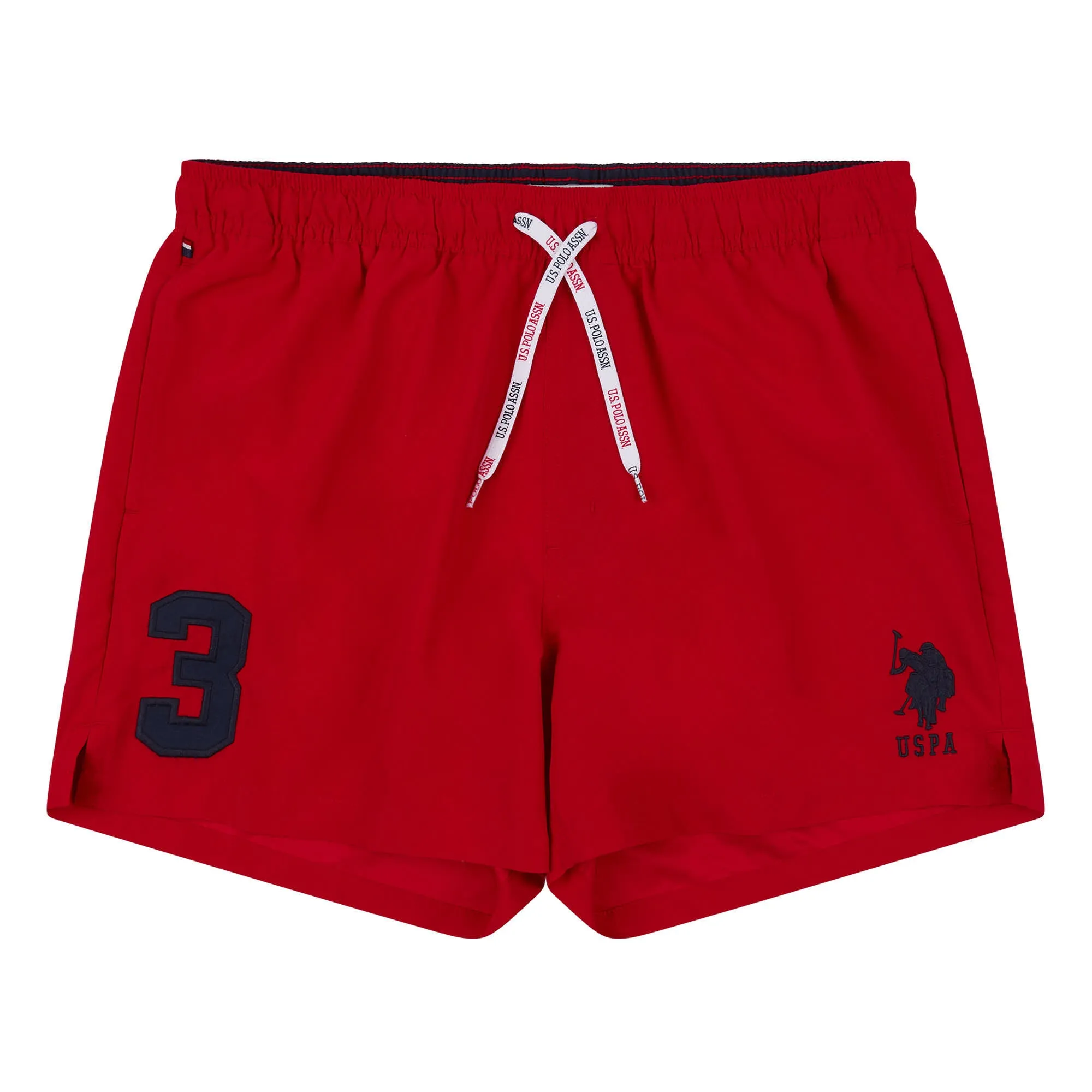 Mens Player 3 Swim Shorts in Tango Red