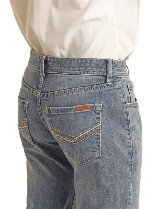 Men's Rock & Roll Cowboy Vintage '46 Pistol Stackable Jean #VMSPD03713