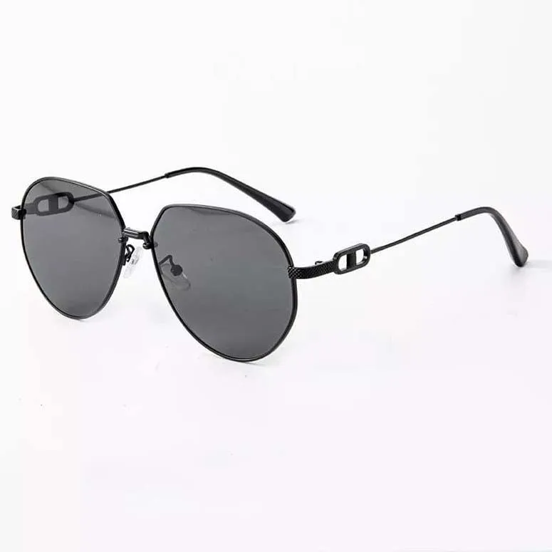 Metal Frame Irregular Sunglasses