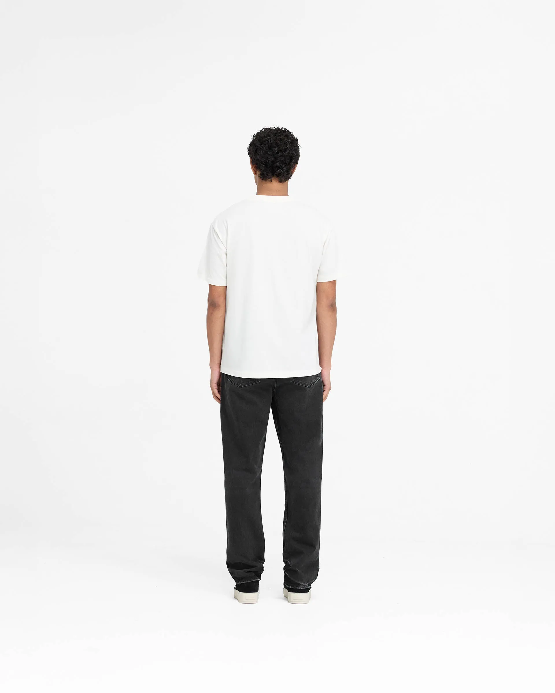 Metal Initial R T-Shirt - Flat White