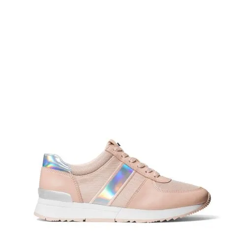 Michael Kors Allie Leather and Canvas Trainer | Soft Pink