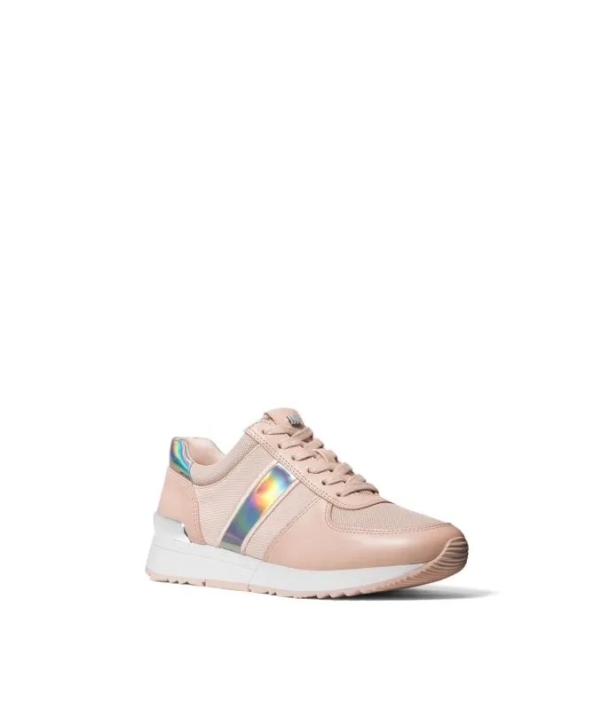 Michael Kors Allie Leather and Canvas Trainer | Soft Pink