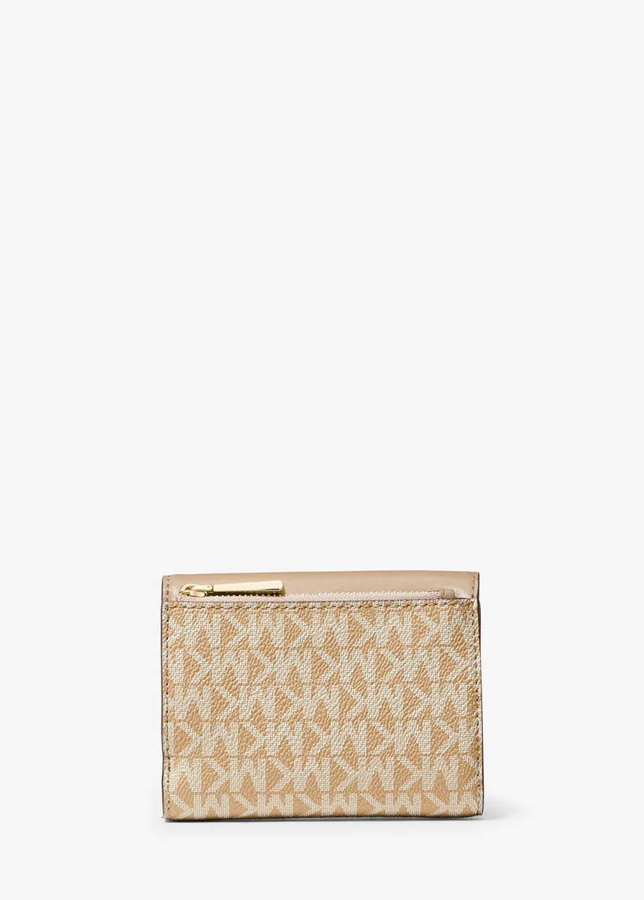 MICHAEL MICHAEL KORS Carmen medium logo and leather tri-fold envelope wallet -                         -                     -  