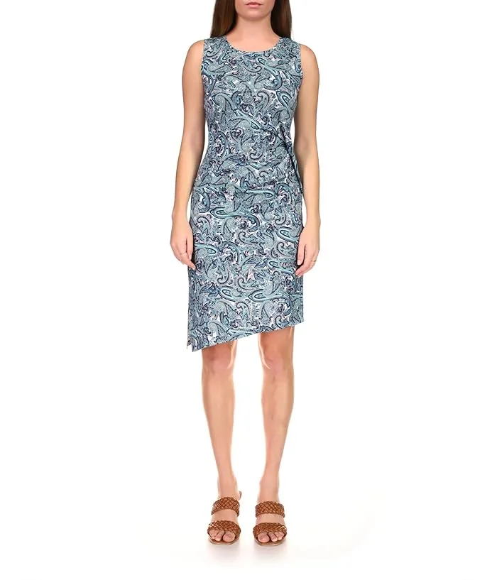 MICHAEL Michael Kors Paisley Crew Neck Drape Dress Women's