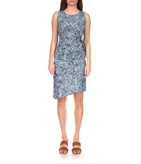 MICHAEL Michael Kors Paisley Crew Neck Drape Dress Women's