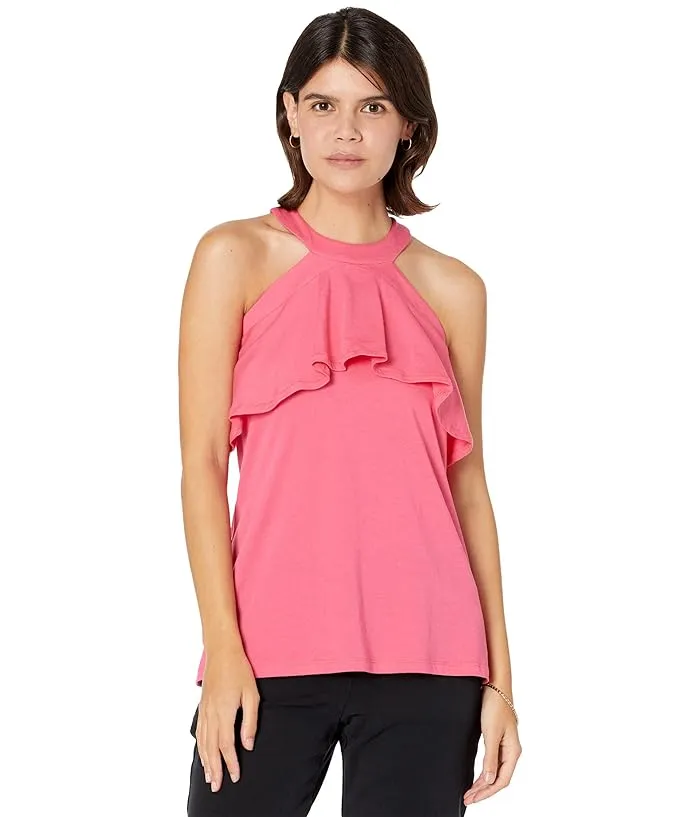 MICHAEL Michael Kors Petite Solid Flounce Halter Women's