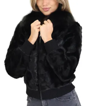 Mink Jacket w/ Fox Fur Trim